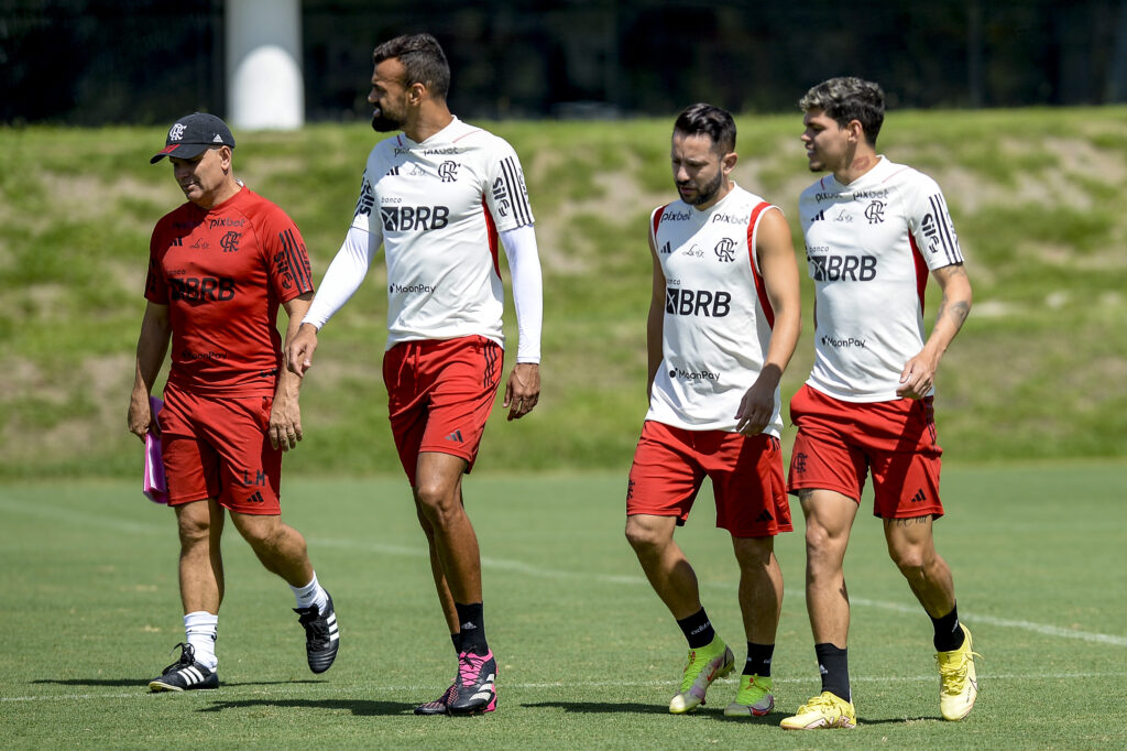 Treino do Flamengo no Ninho do Urubu