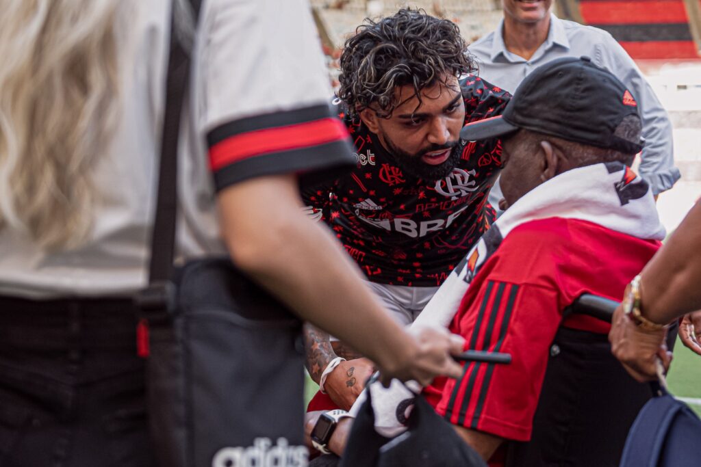 Gabigol e Denir no Maracanã