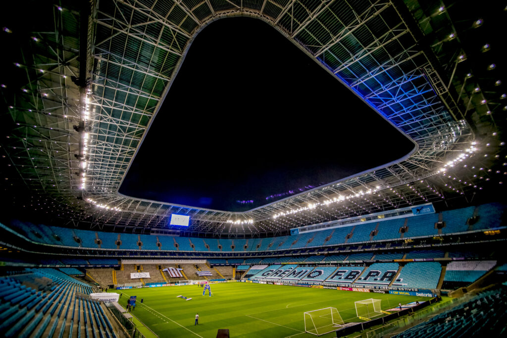 Arena do Grêmio, local de Grêmio x Flamengo no fim de maio