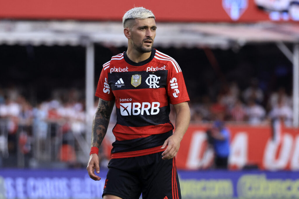 Arrascaeta em Flamengo x São Paulo