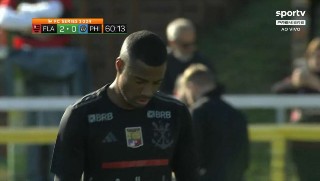 nicolás de la cruz na estreia pelo flamengo