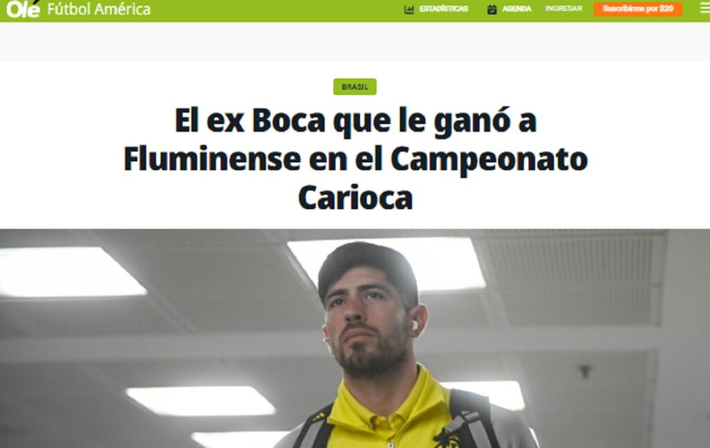 olé destaca rossi e flamengo