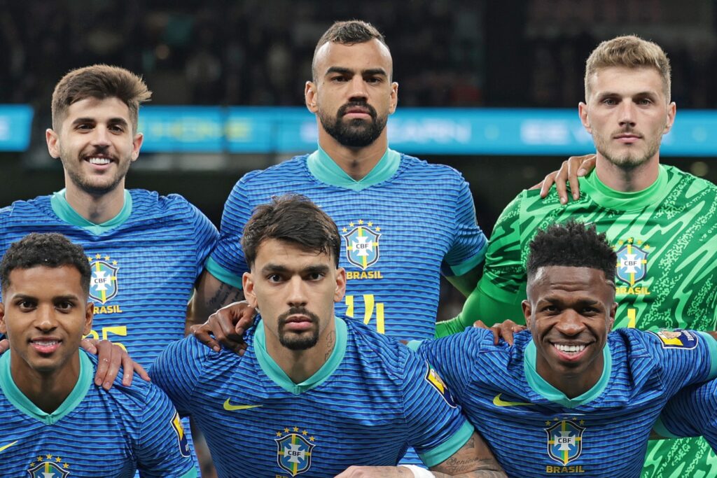 Fabrício Bruno com a Seleção em Wembley. Foto: Rafael Ribeiro/ CBF