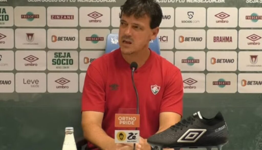 Fernando Diniz em derrota do Fluminense Flamengo