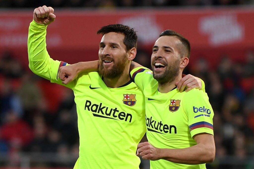 Jordi Alba, ex-Barcelona e amigo de Messi, inspira Viña do Flamengo