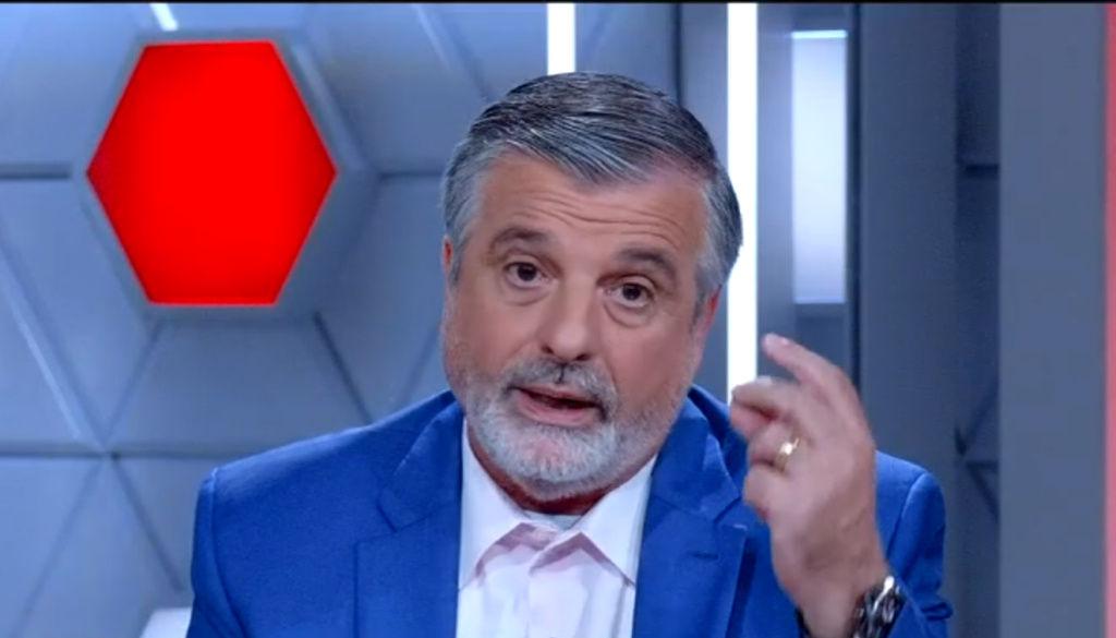 Pascoal durante programa da ESPN; jornalista fala de gabigol