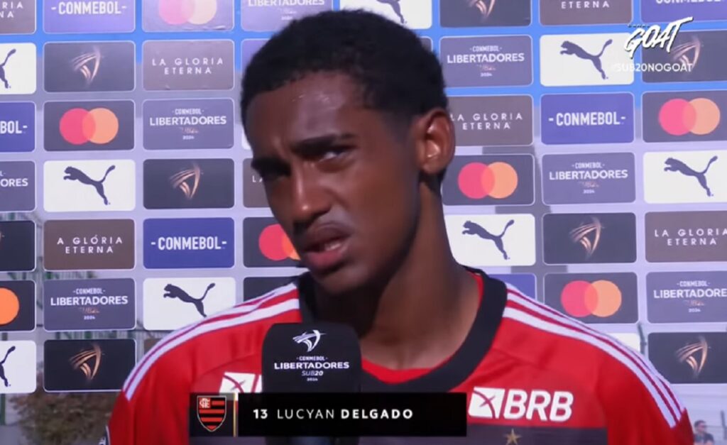 lucyan em entrevista após vitória do flamengo