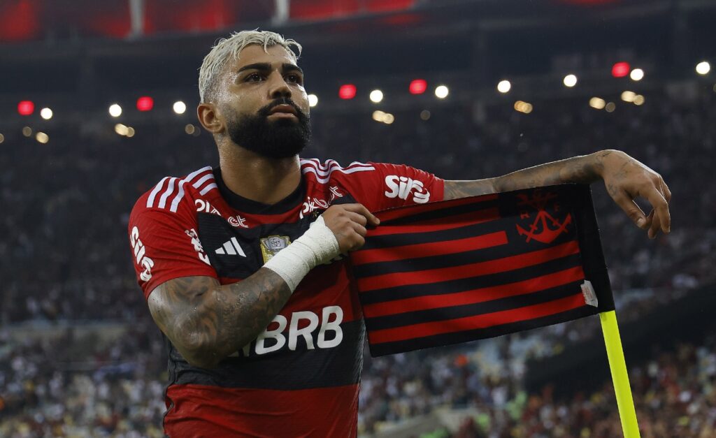 Gabigol em ação pelo Flamengo. Jogador deve encarar o Amazonas no Maracanã pela Copa do Brasil sendo utilizado por Tite