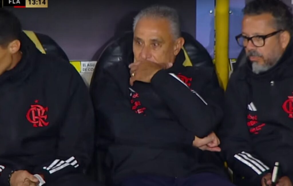 tite no banco do flamengo